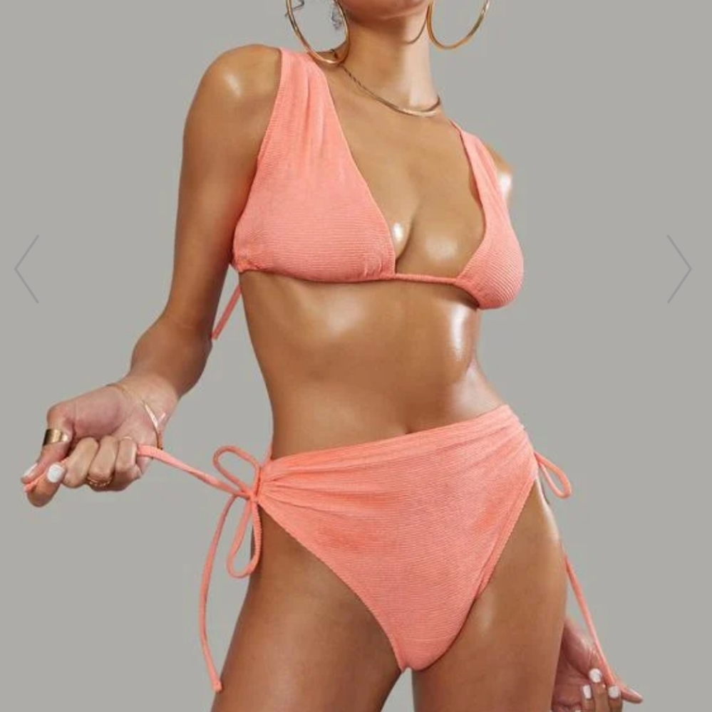 Peach bathing suit